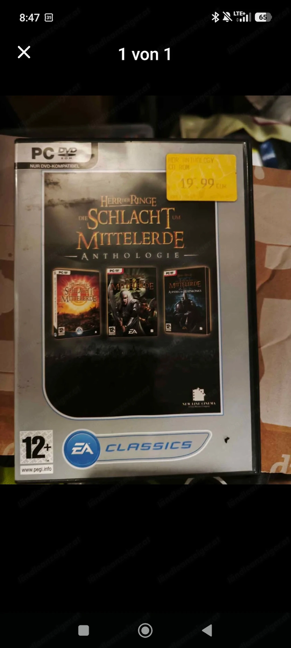 Herr der Ringe Schlacht um Mittelerde Anthologie 