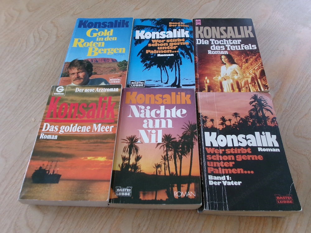 6 Stück Konsalik Bücher 