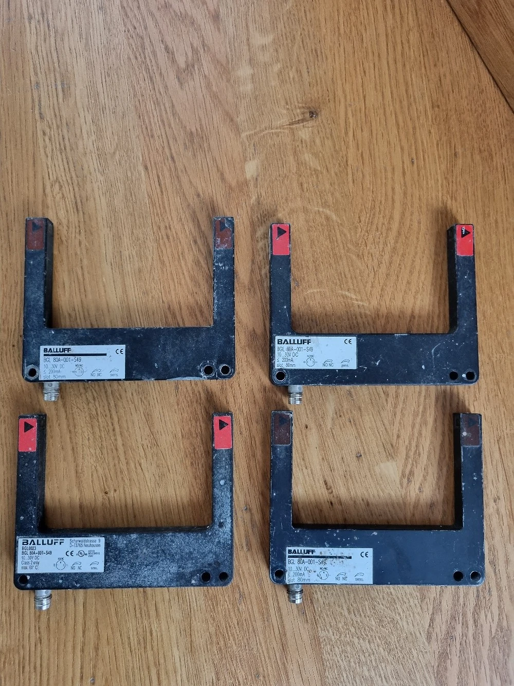 4 Balluff Gabellichtschranken