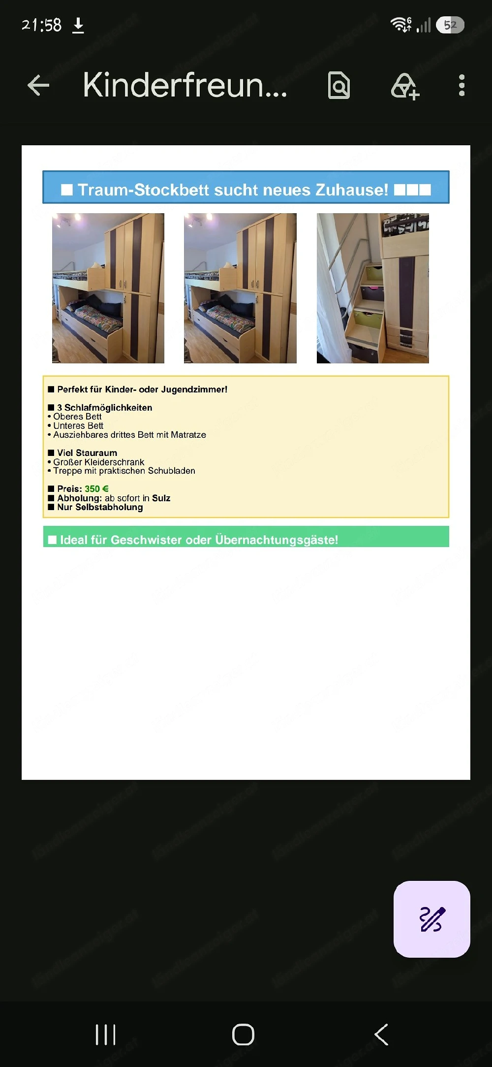 Super tolles Bett 