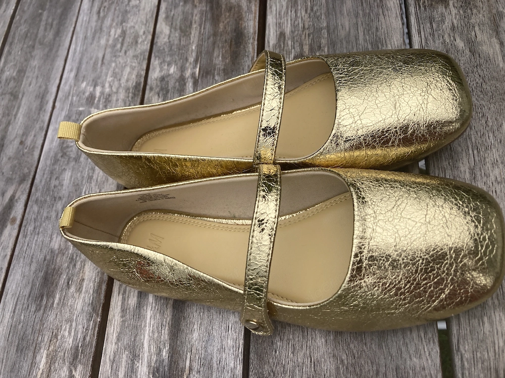 33 34 Ballerina goldfarben Mädchen 