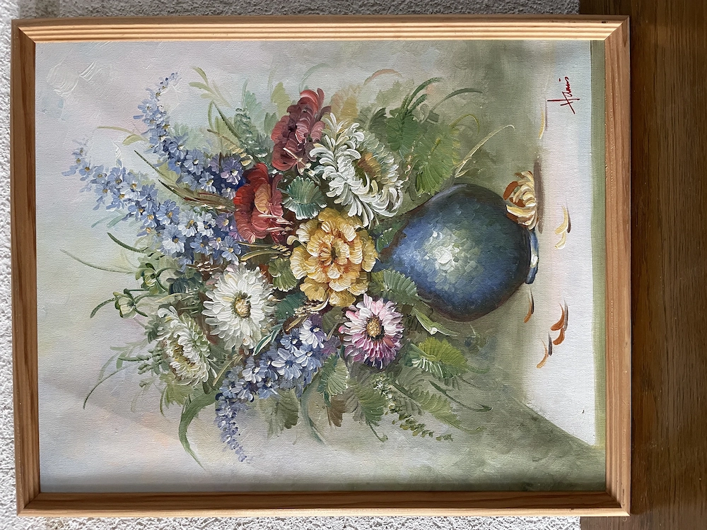 Ölgemälde Blumenstrauß 