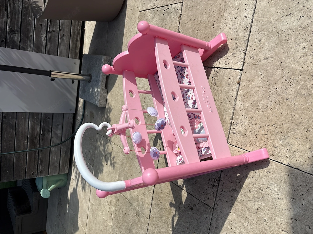 You & me Puppenbett-Wiege Kunststoff pink