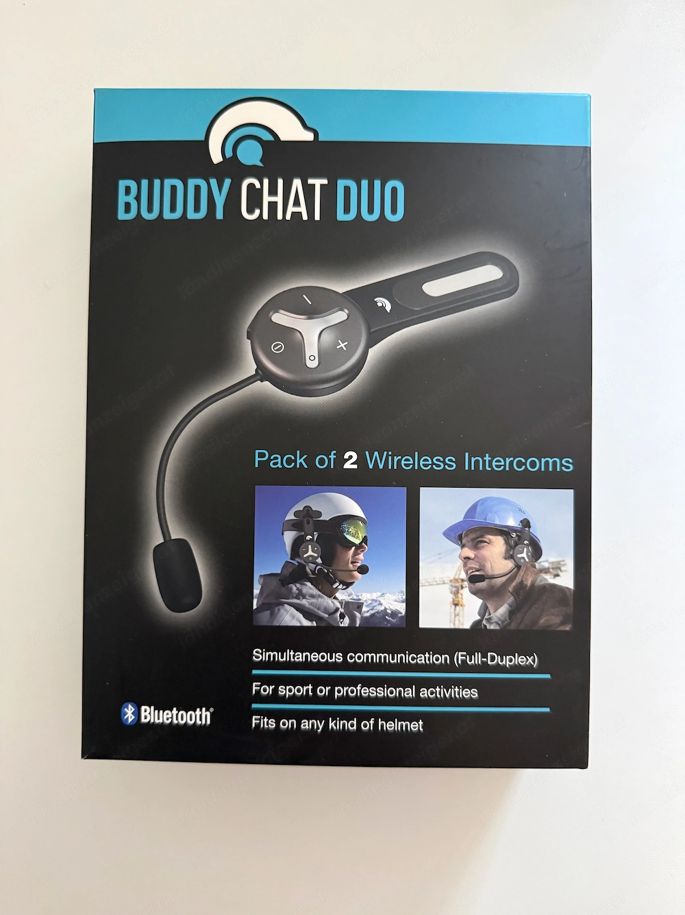Headset - Duo für Kommunikation Motorrad  Fahrrad zweier Personen