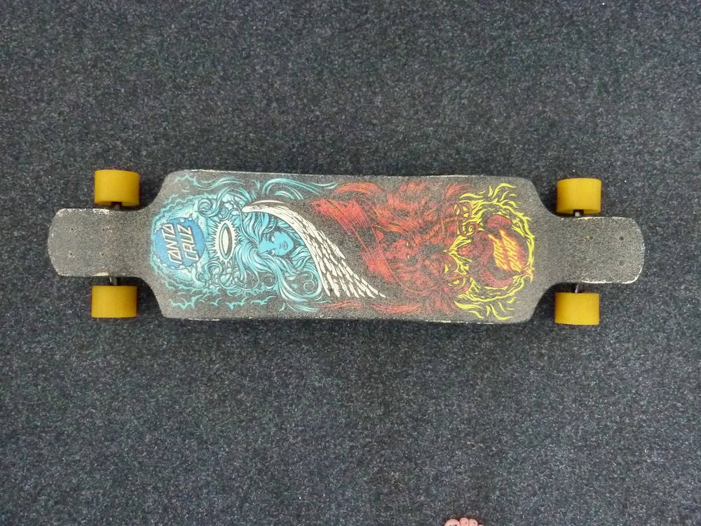 Santa Cruz Longboard Heads Or Tails Drop 102 cm, wenig gefahren