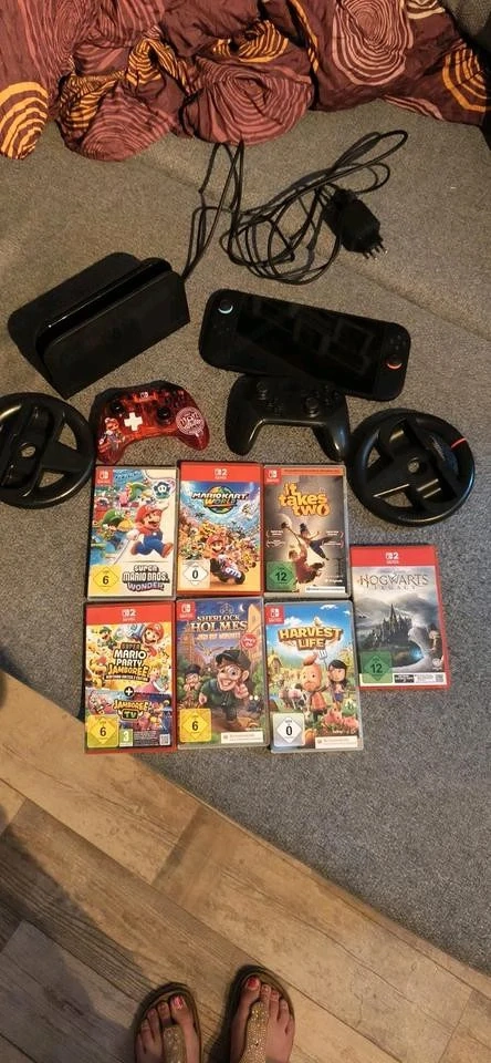Nintendo switch 2 mit viel Zubehör und Spielen