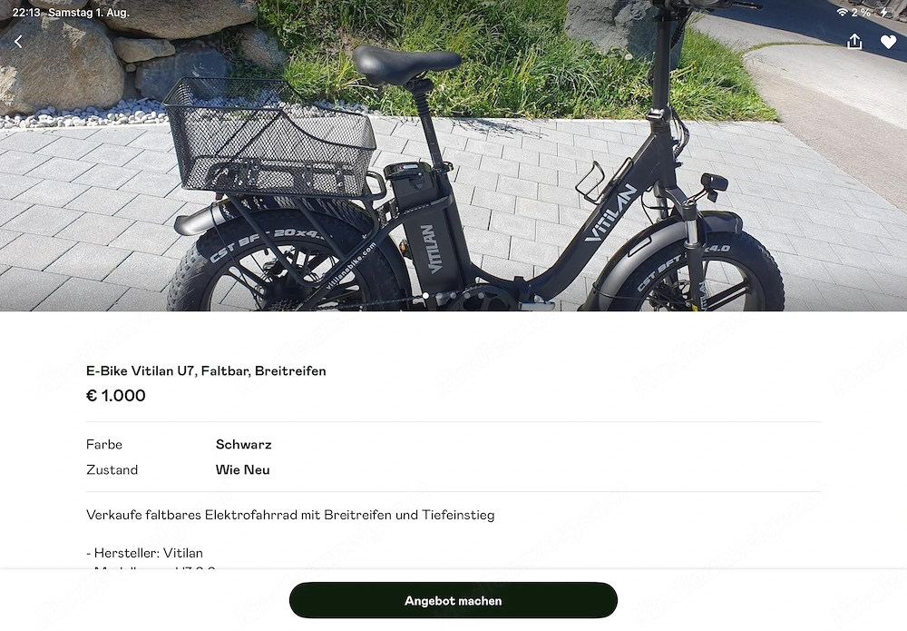 E Bike Diamant , Farbe braun 