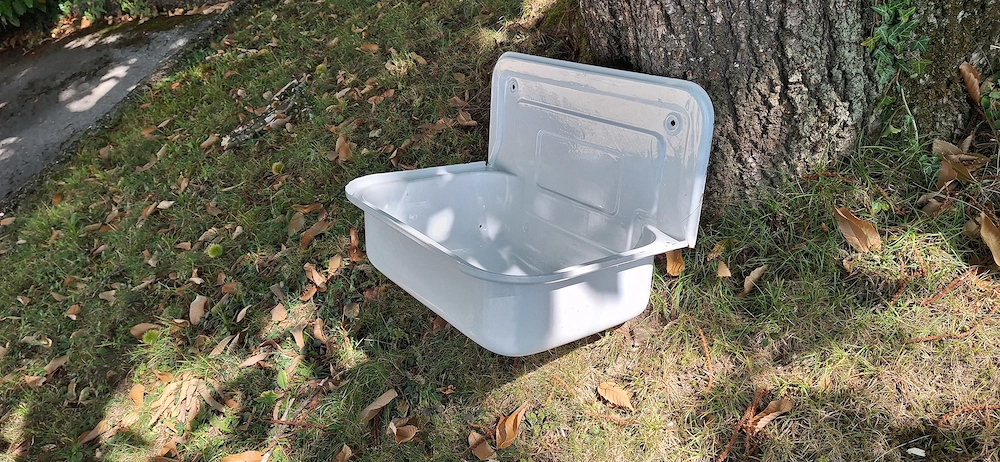 Waschbecken Email 50x33 cm