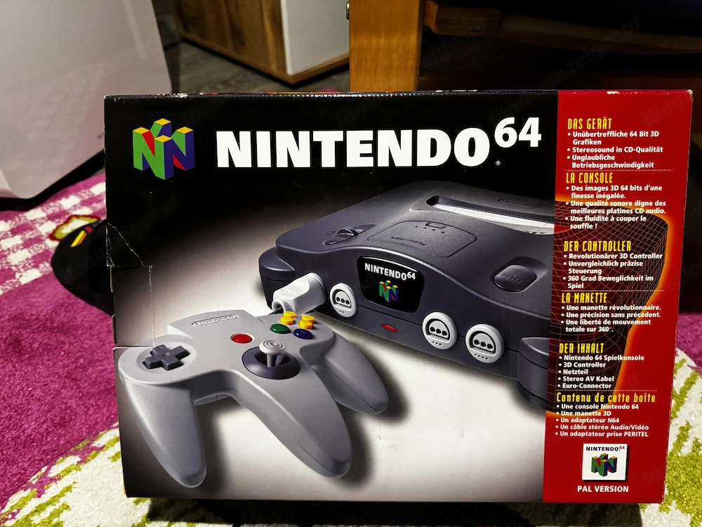 Nintendo 64 PAL mit OVP, Styropor & Anleitungen   Sammlerzustand