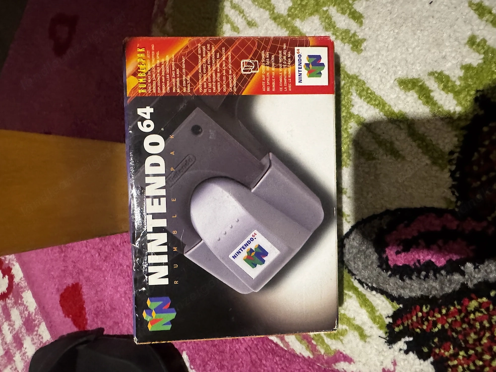 Original Nintendo 64 Rumble Pak mit OVP & Inneneinsatz