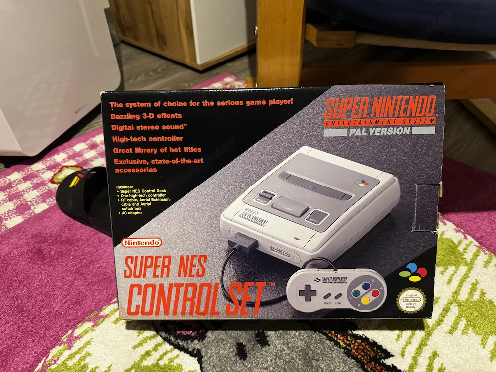 Super Nintendo SNES PAL   OVP   Styropor   Anleitung   sehr guter Zustand