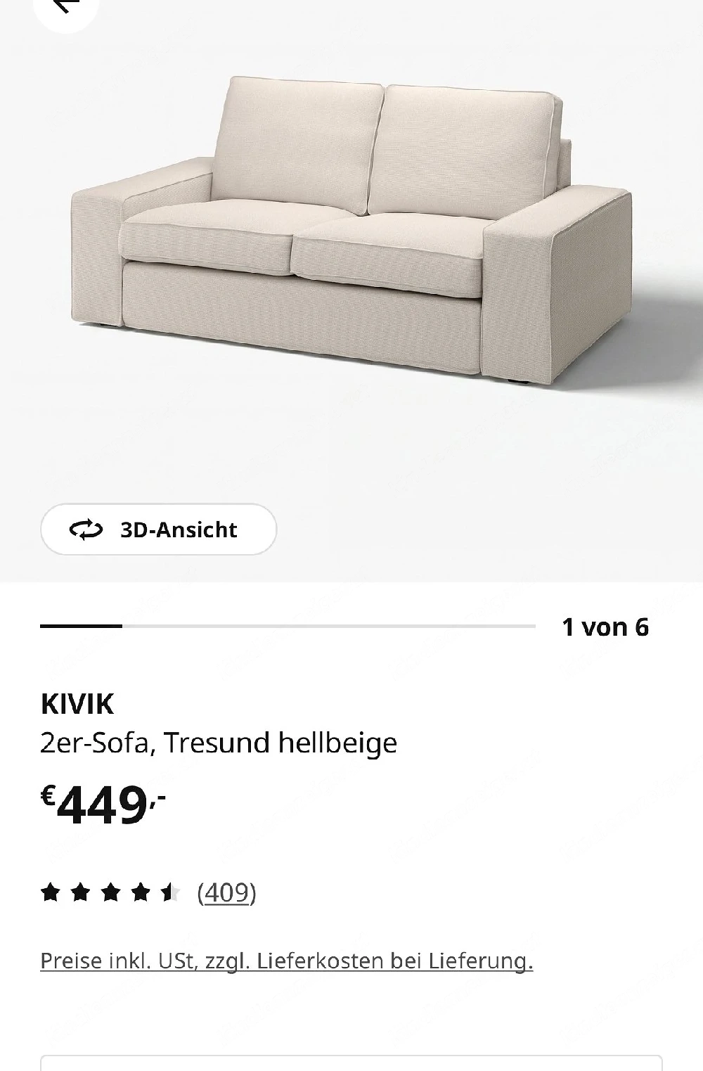 :  IKEA Set: KIVIK 3er + 2er Sofa + 2 REMSTA Sessel | Top Zustand | 10 J. Garantie