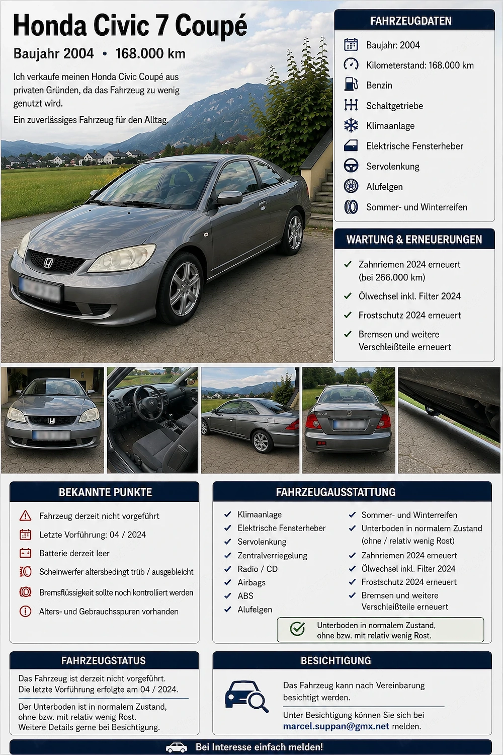 Honda Civic 7 Coupé 2004 