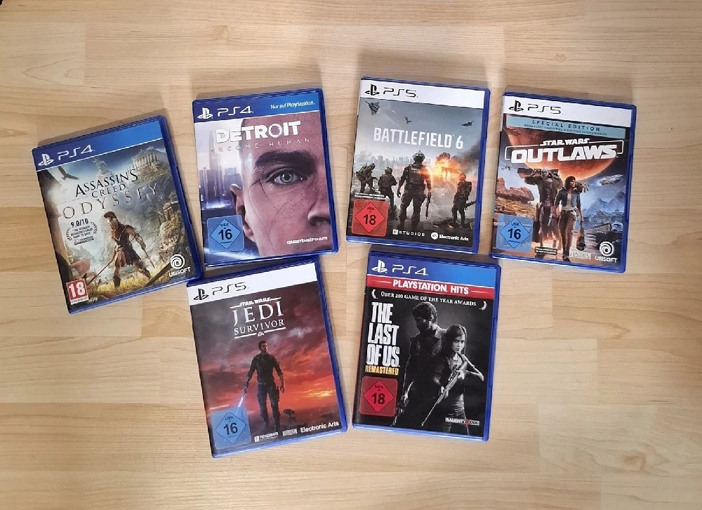 Sony PlayStation 5 Slim Disc Edition PS5 inkl. Controller + Headset + 6 Spiele