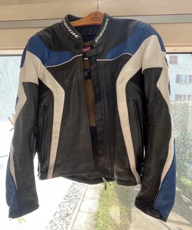 Berik Motorrad Lederjacke zu verkaufen