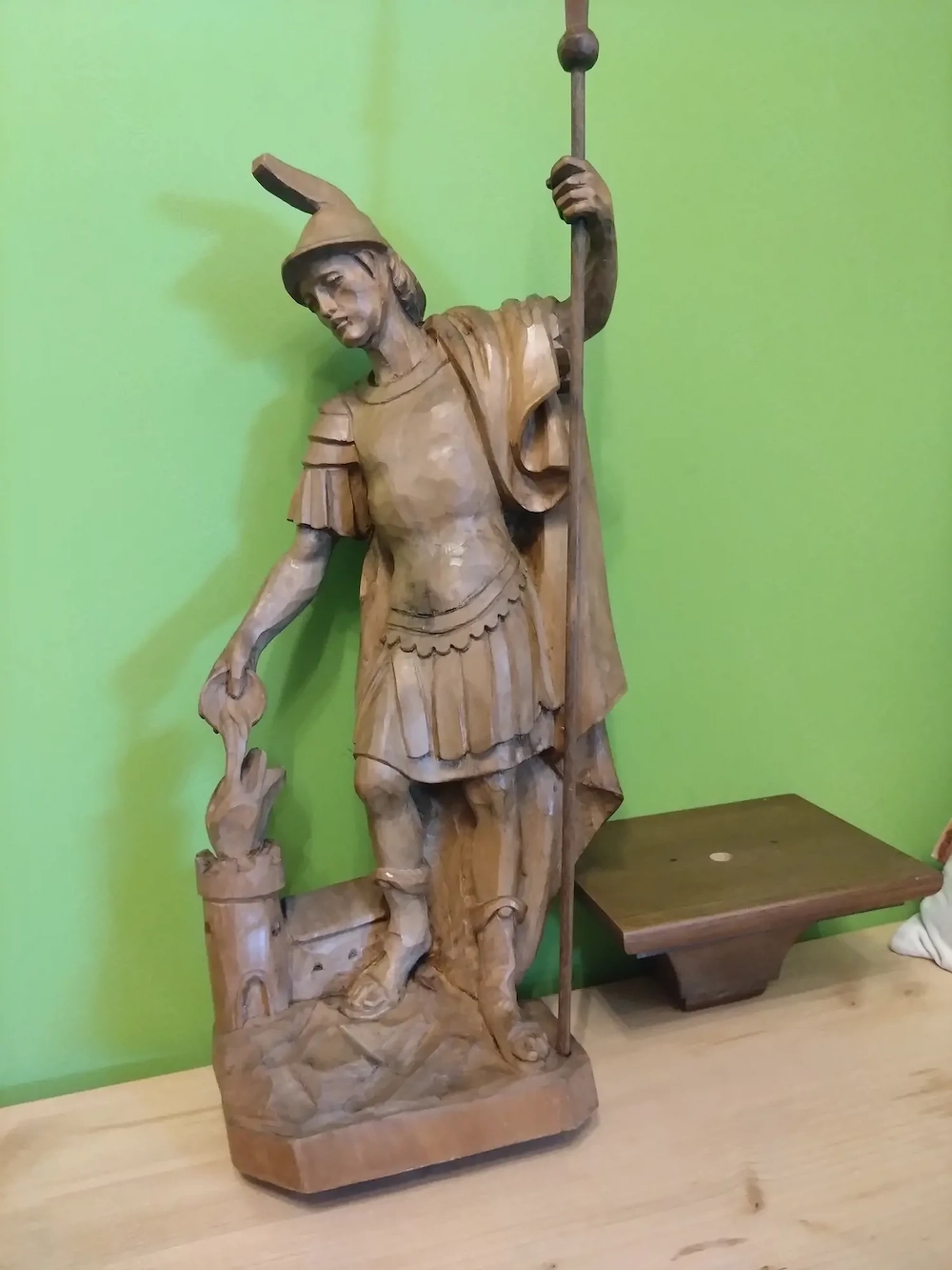 Holz Figur hl. Florian 