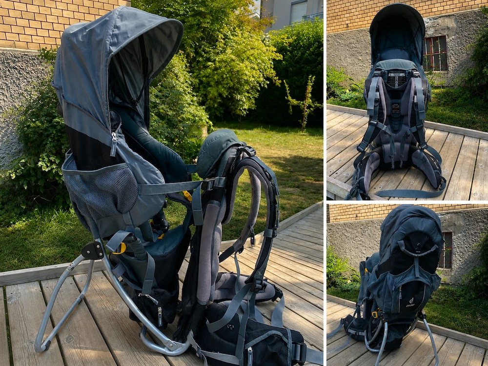 Deuter Kindertrage   Kraxe mit Sonnendach