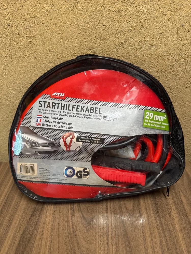 Starthilfekabel 12 24 V   29 mm    bis 5.500 ccm