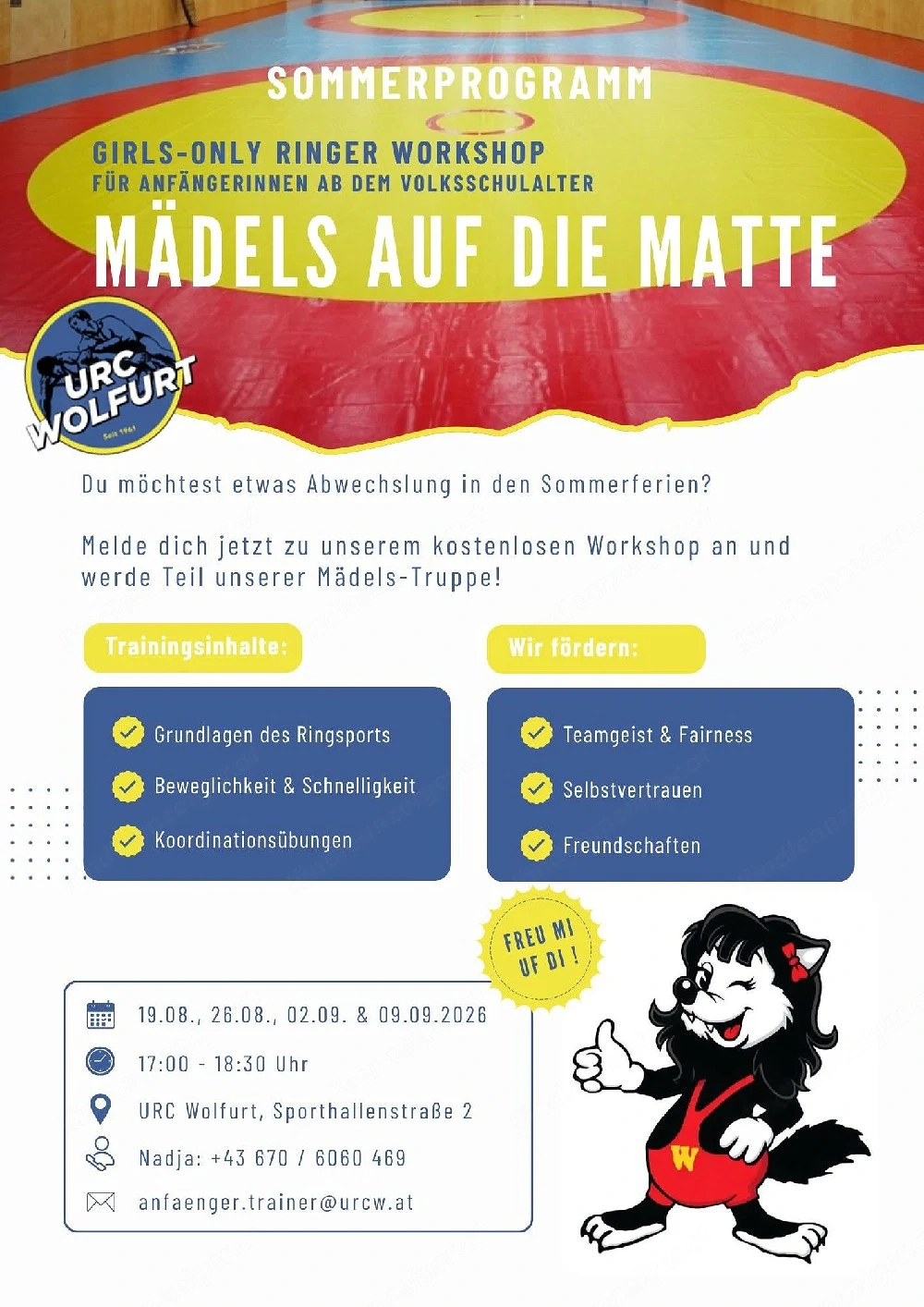 Sommerprogamm für Mädchen 