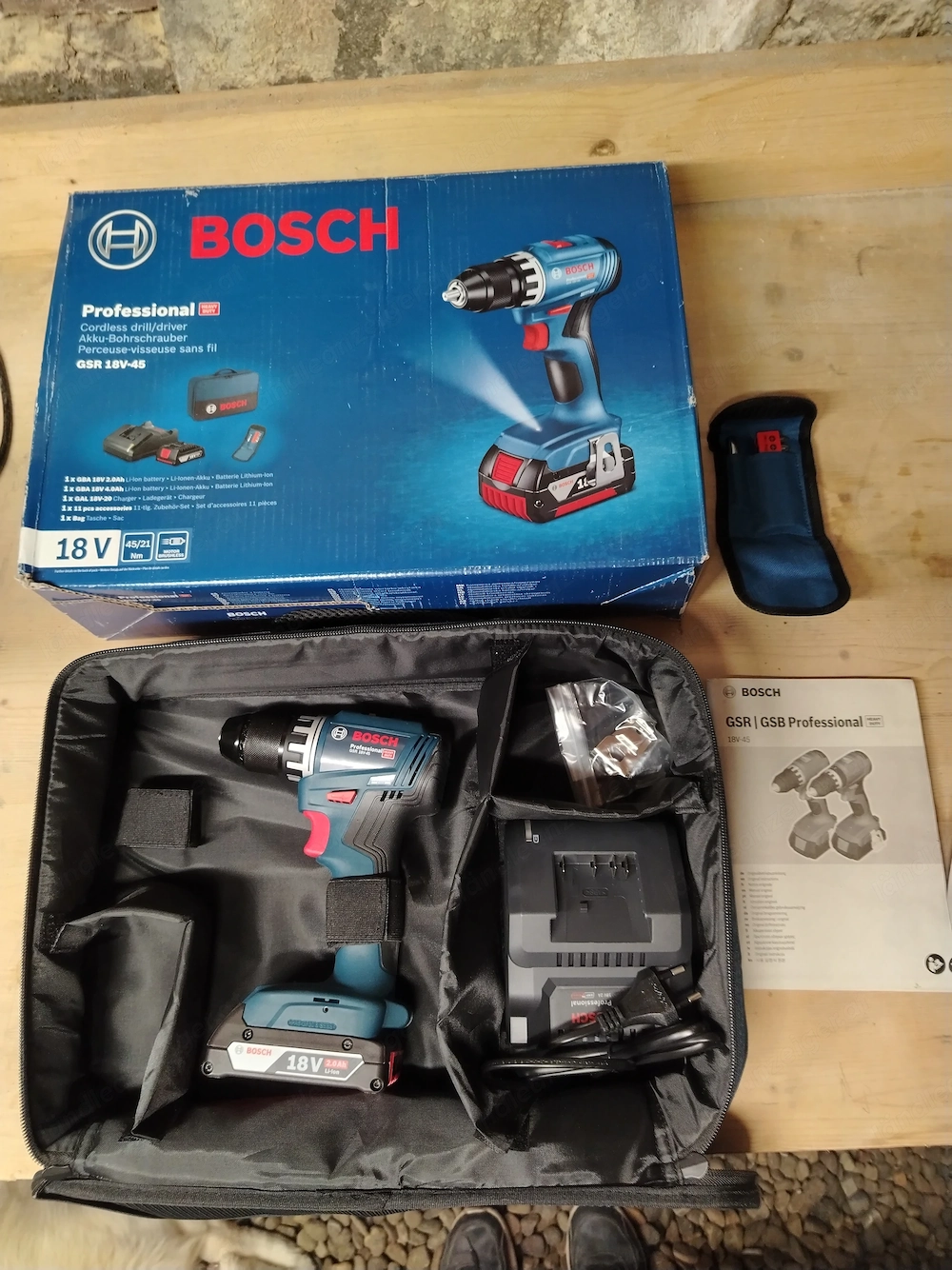 Bosch GSR 18V-45 Set