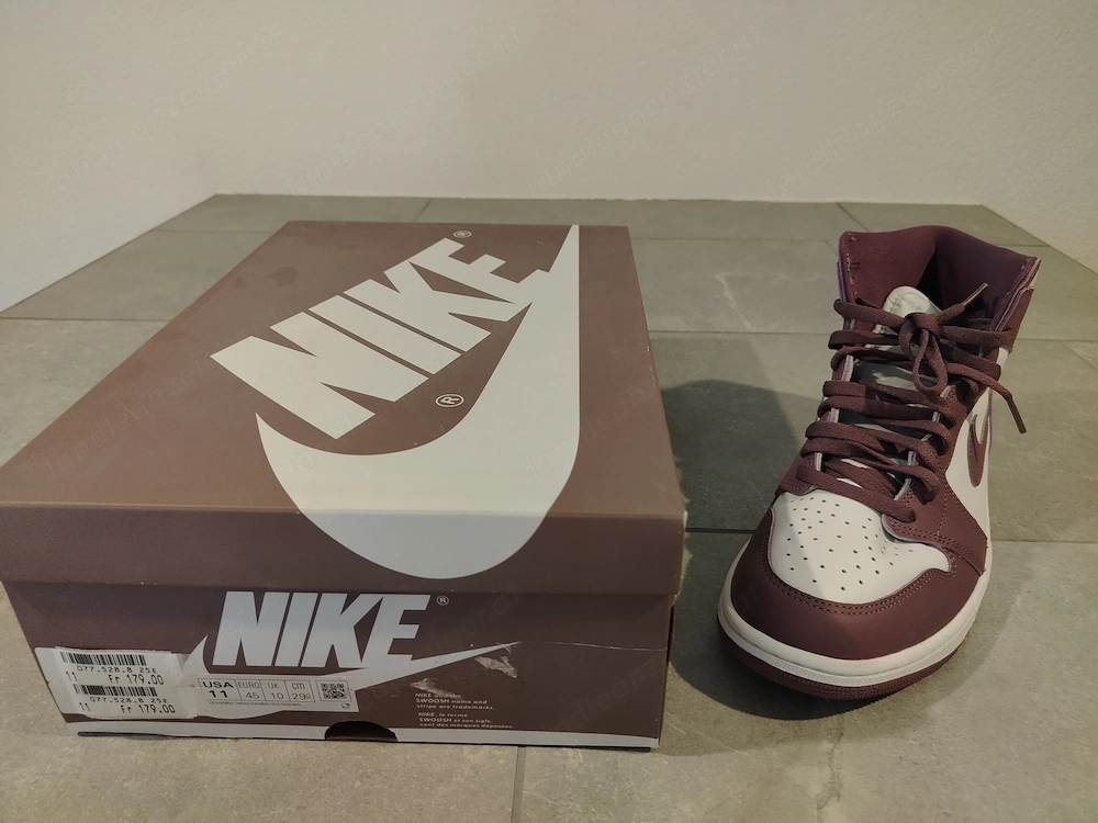 Nike Air Jordan 1 Retro High OG White Sky Mauve 45
