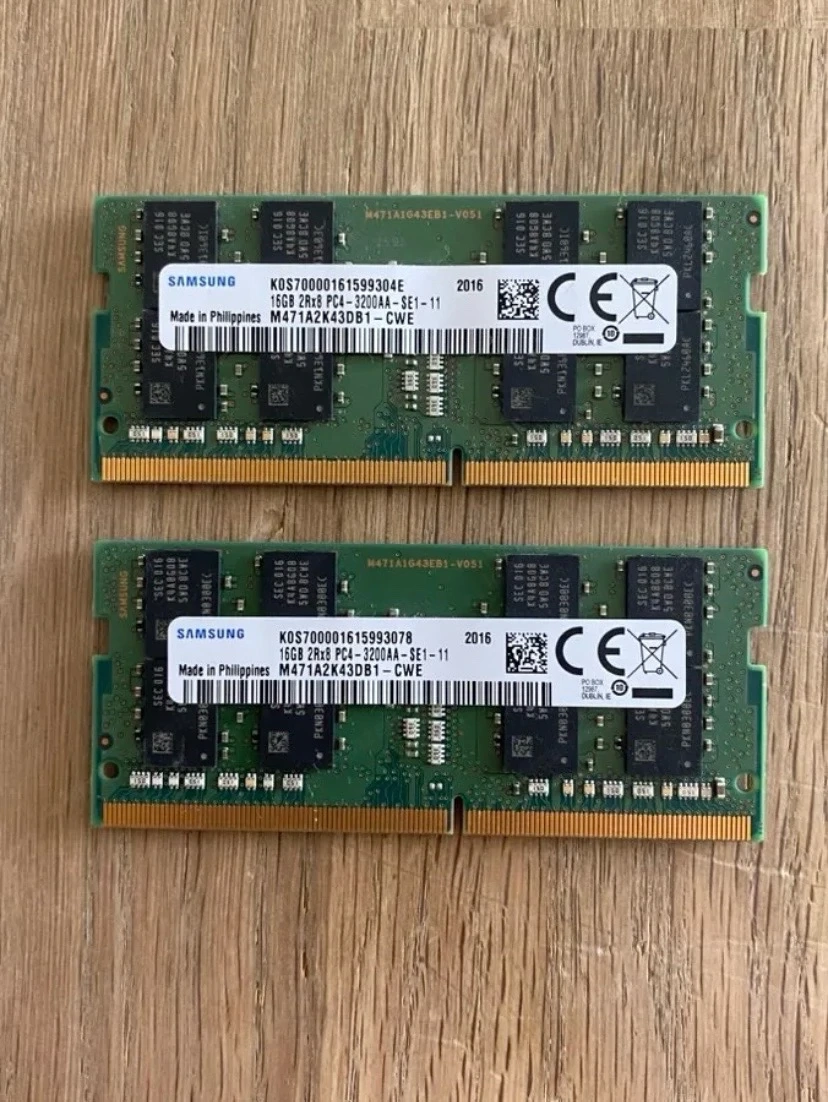 Samsung ddr4 ram 2x 16GB