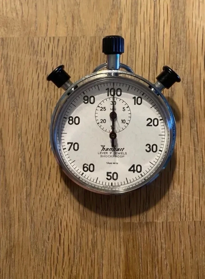 Original Vintage Hanhart, mechanische Stoppuhr