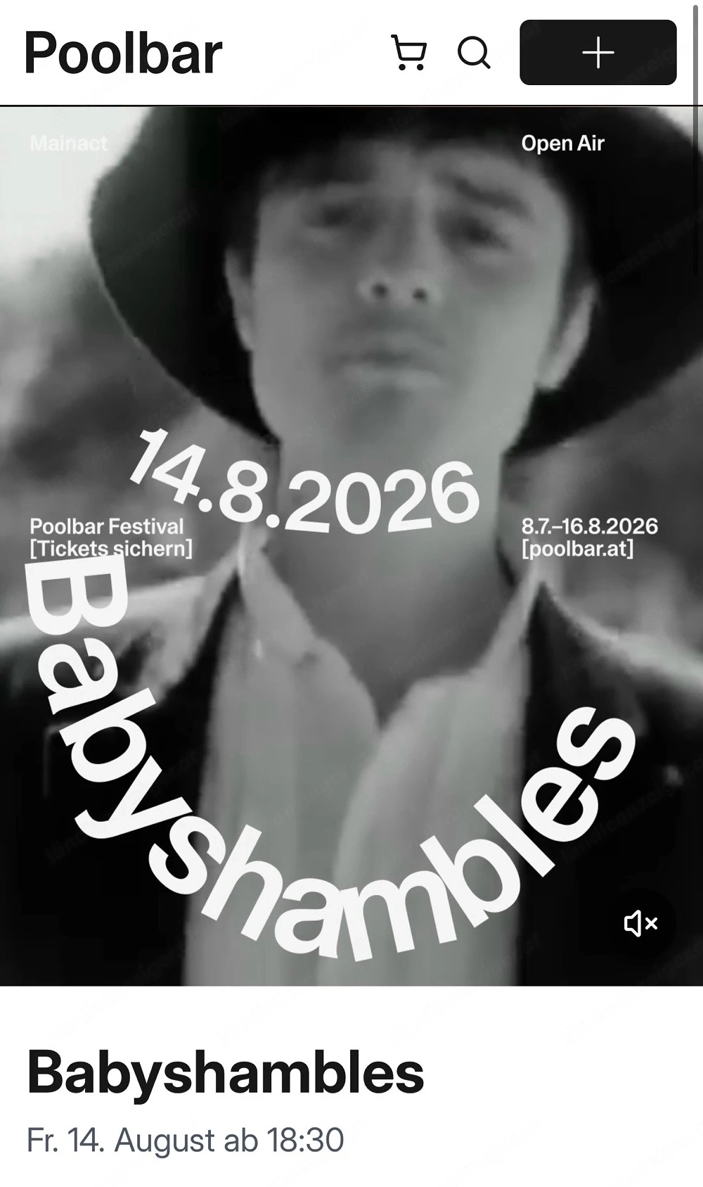 2 Tickets für Babyshambles - Poolbar Festival am Freitag abzugeben