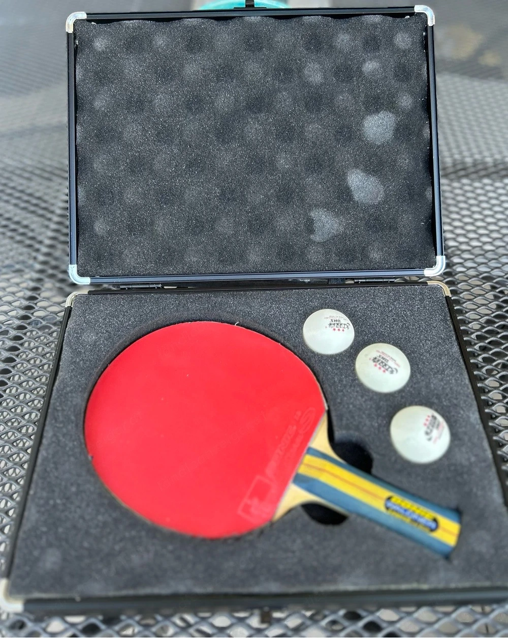 DONIC Waldner Legend Carbon Tischtennisschläger + Bluestorm