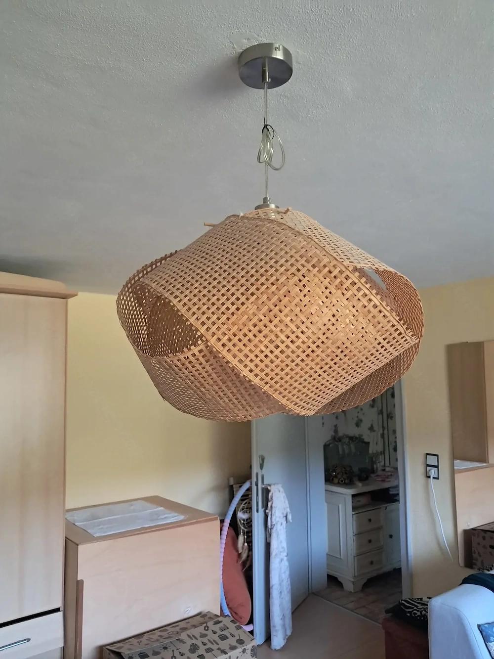 Deckenlampe Wiener Geflecht