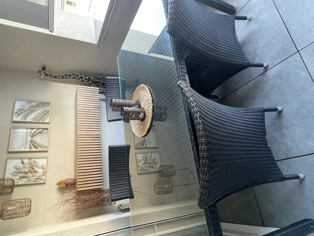 Sitzgruppe Rattan schwarz 