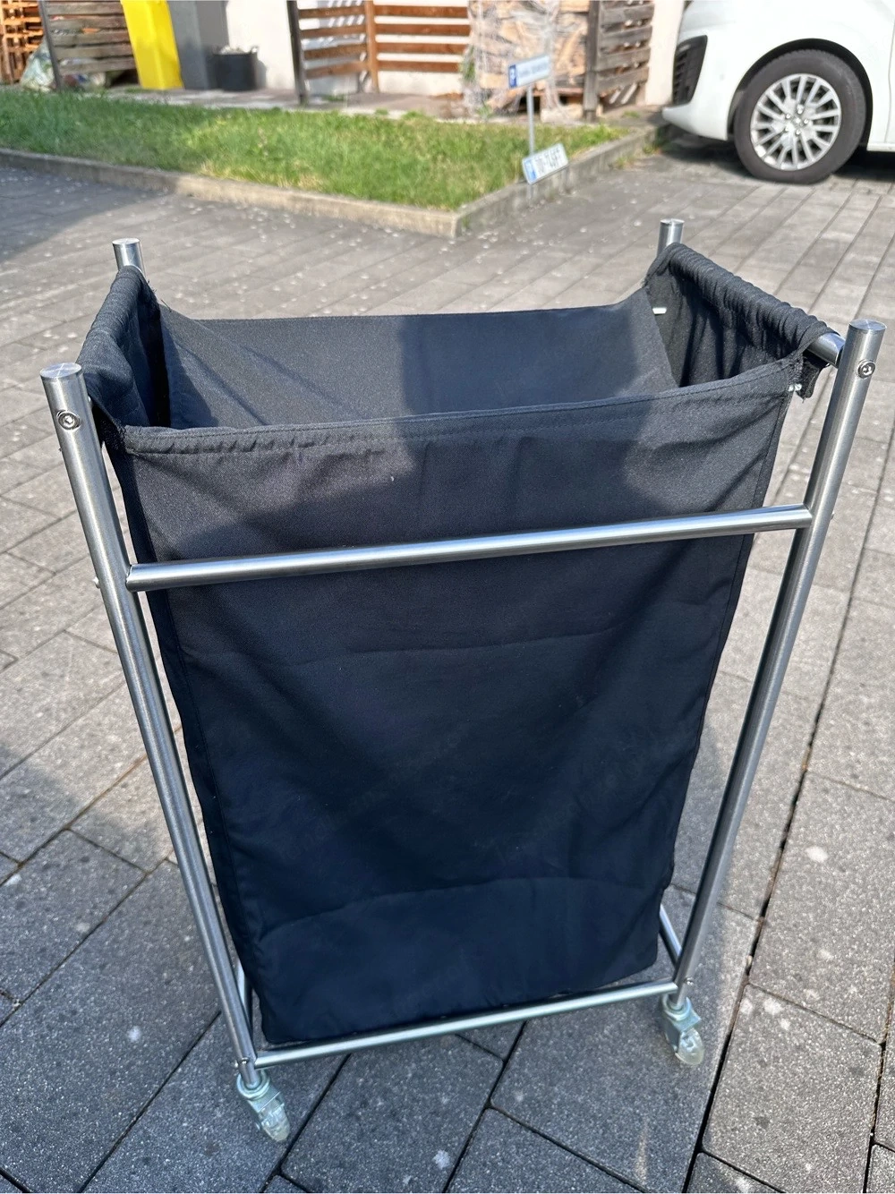 Wäschekorb Chromstahl Grundtal IKEA
