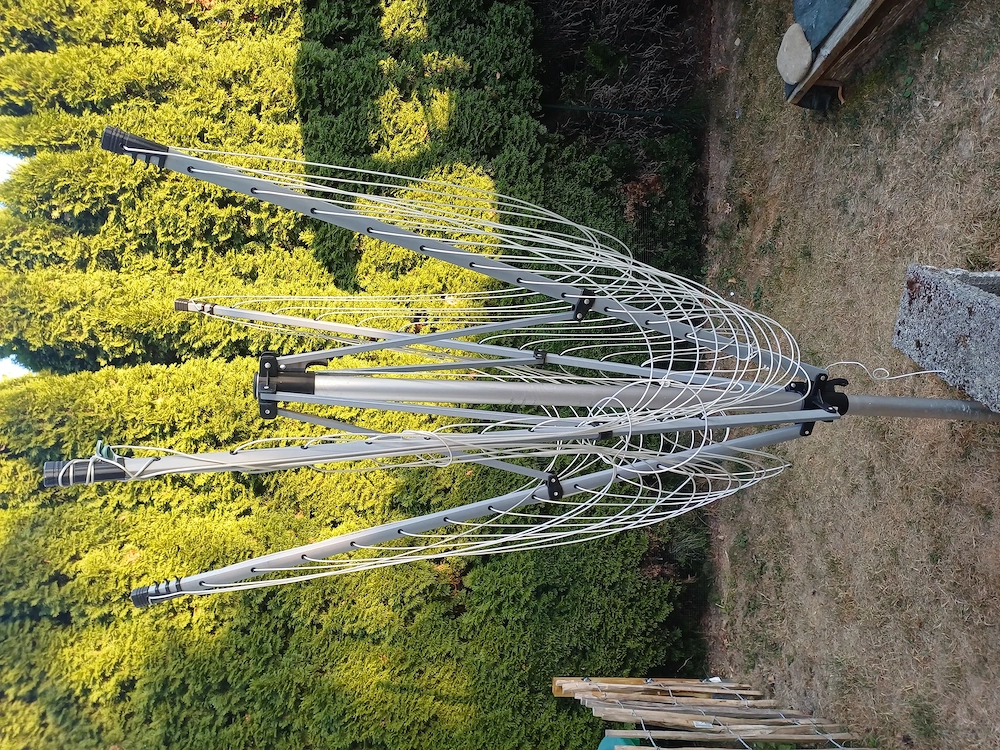 Wäschespinne in silber