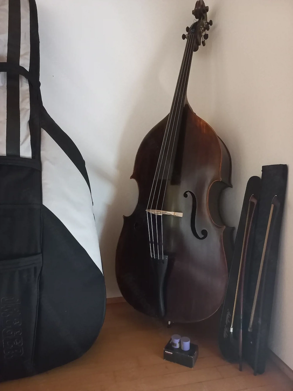 Kontrabass Vollholz 