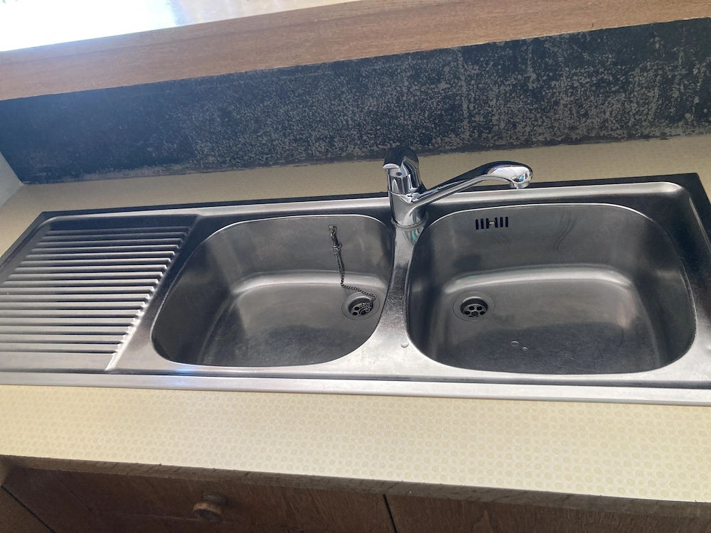 Abwasch   Spüle mit 2 Becken