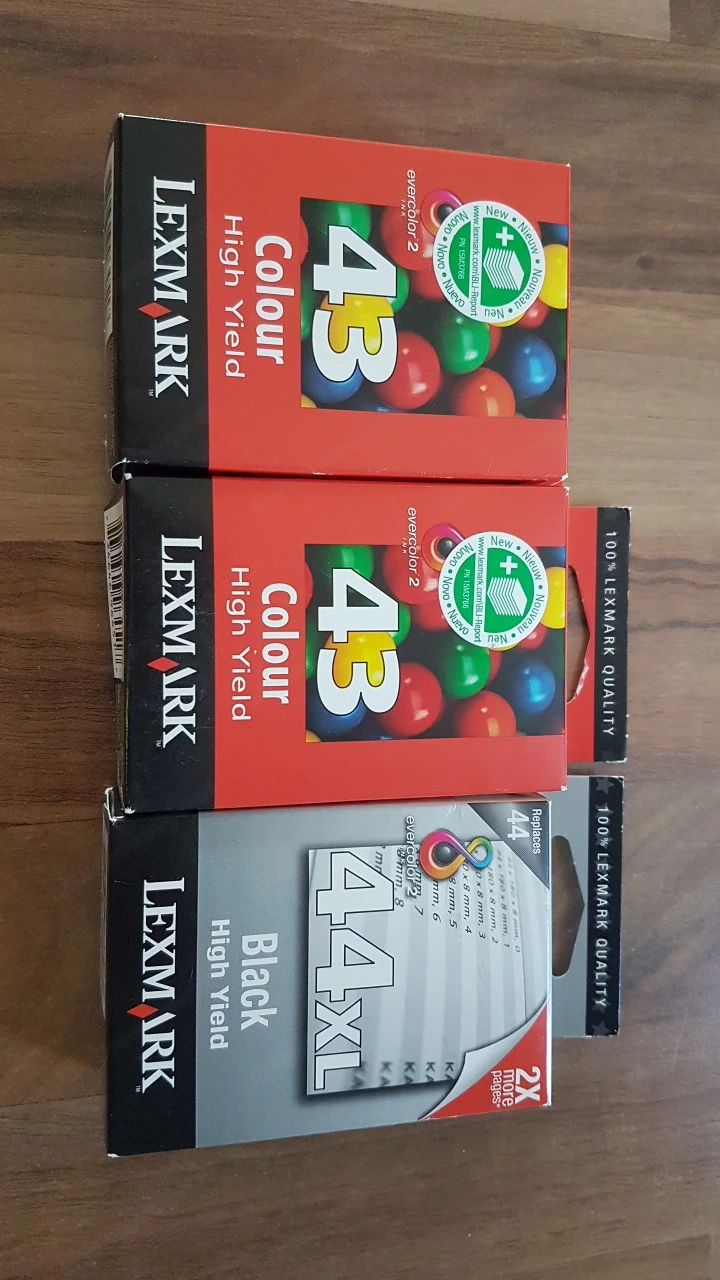 Zu Verschenken: Original Lexmark Druckerpatronen Nr. 43 & 44
