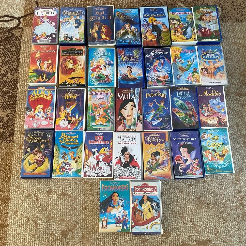 Disney Videokasetten Set