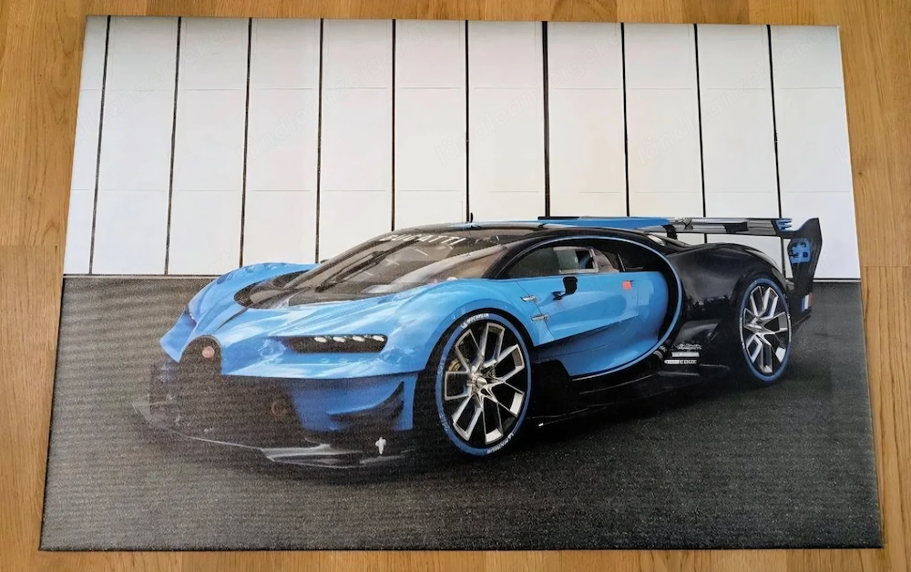Bugatti auf Leinwand