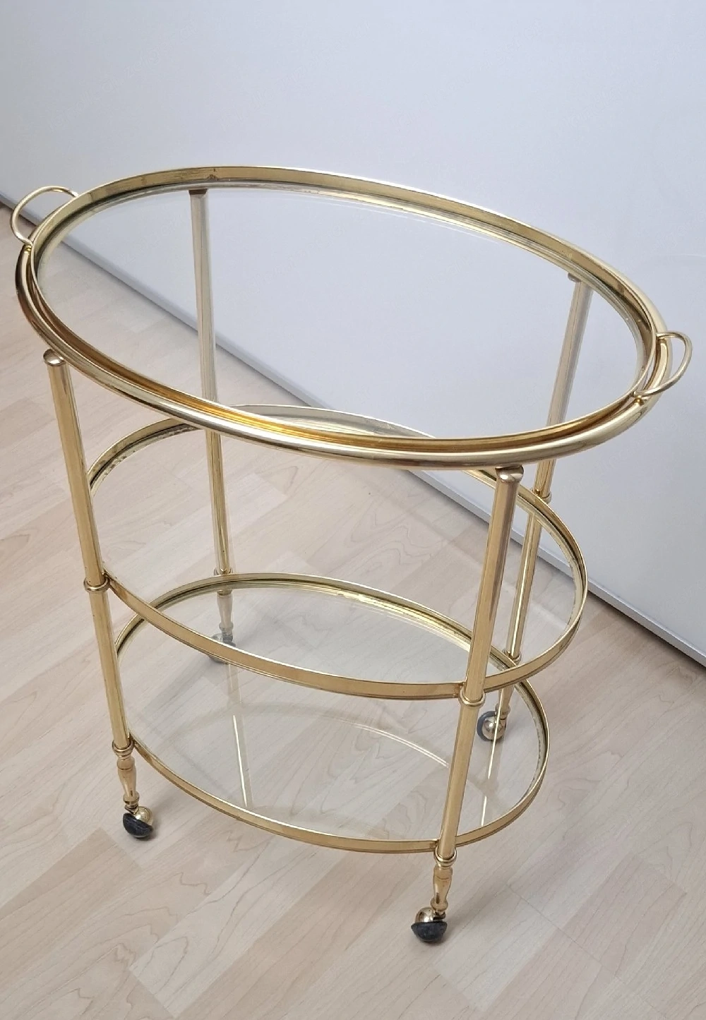 antiker Servierwagen Gold