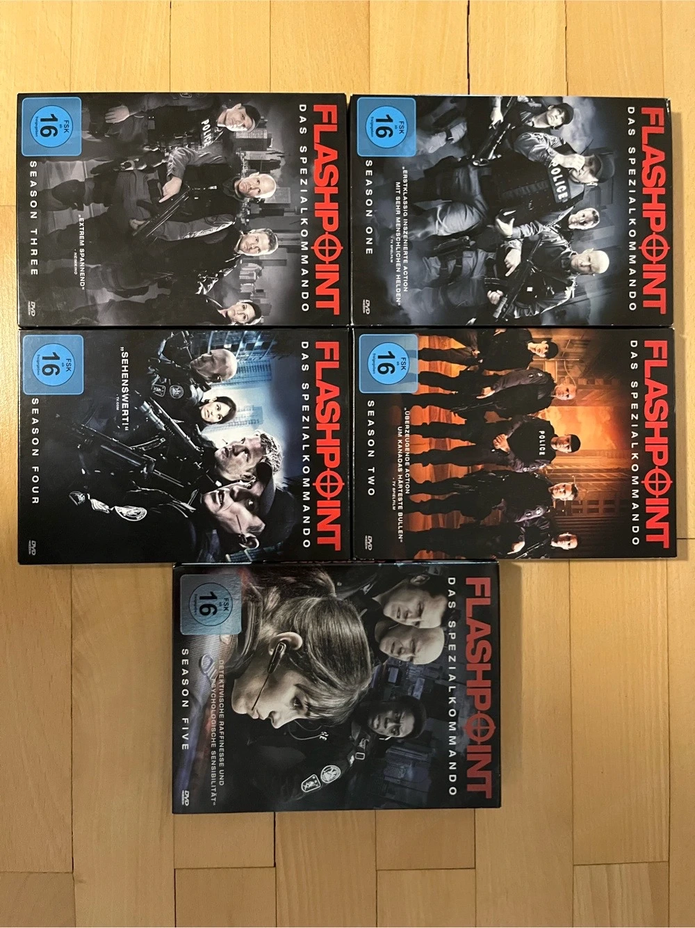 Neuwertige DVD's | Flashpoint Staffel 1-5
