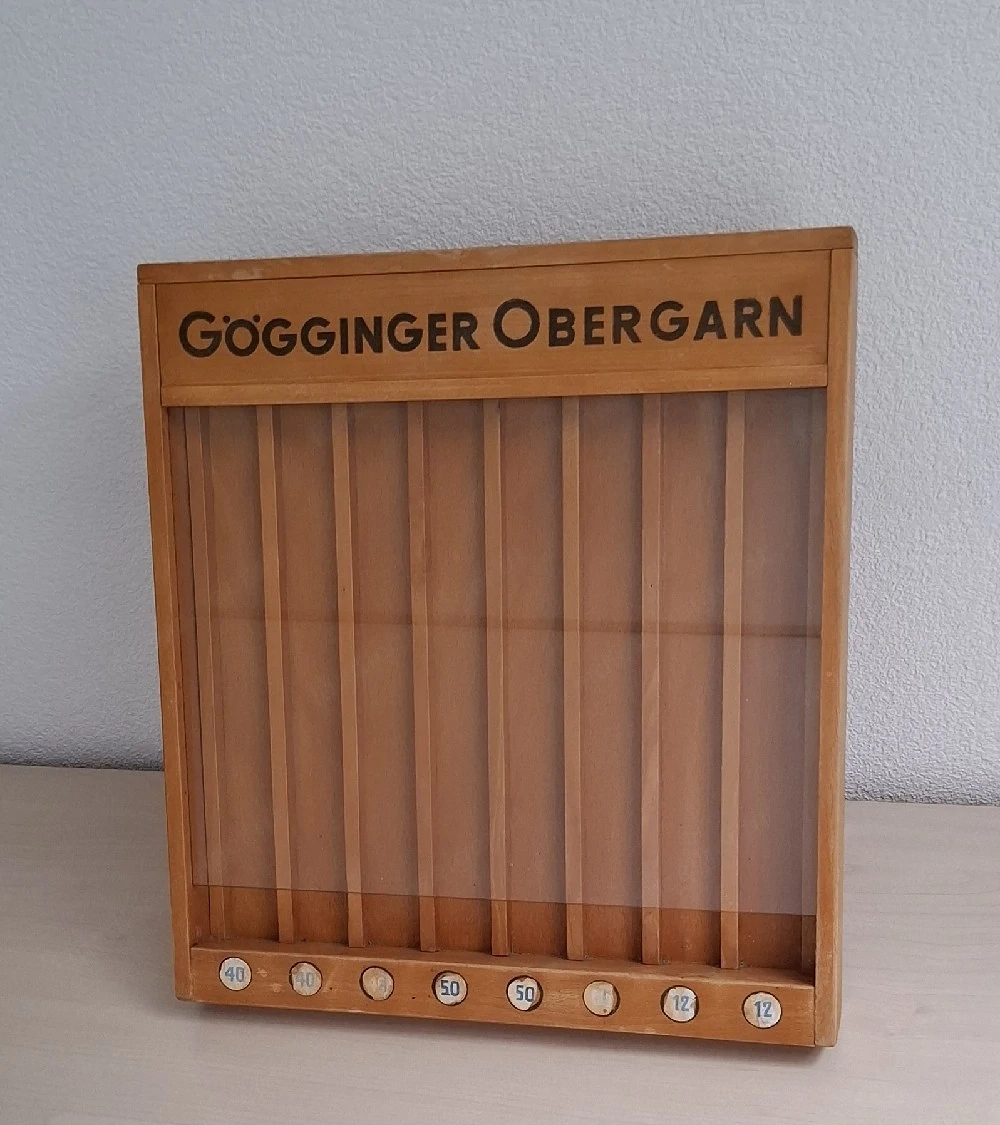 50er Jahre Nähgarn Verkaufs-Display