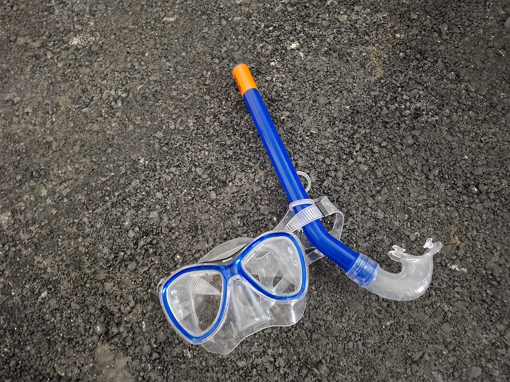 Taucherbrille mit Schnorchel