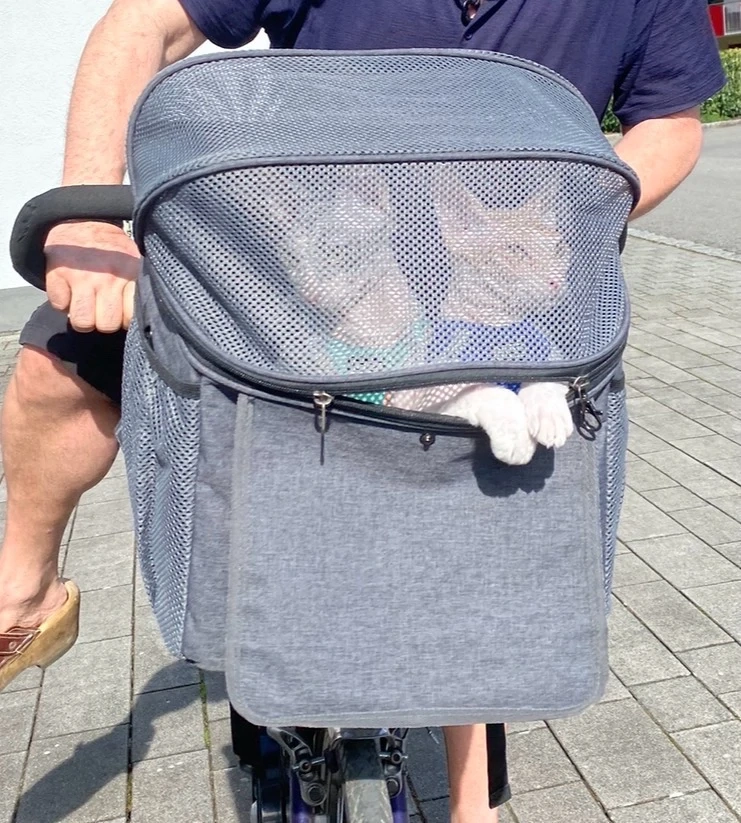 Katzenfahrradkorb, Hundefahrradkorb