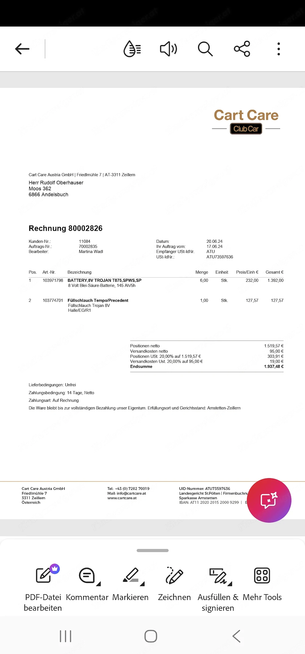 6 Stück Troyan Batterie T875 SPWS ,SP 8 volt