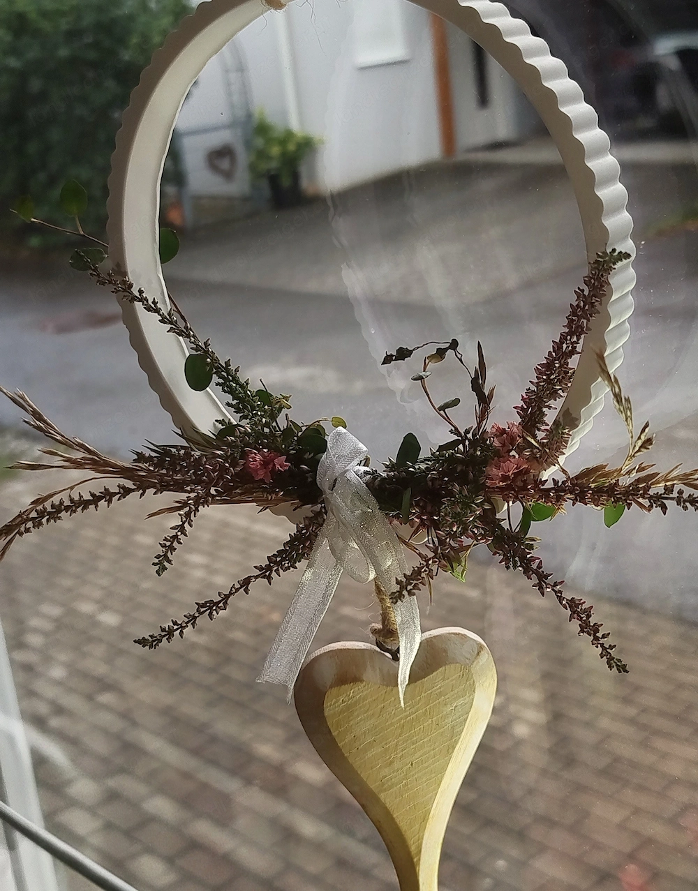 Deko Loop mit Holzherz neu