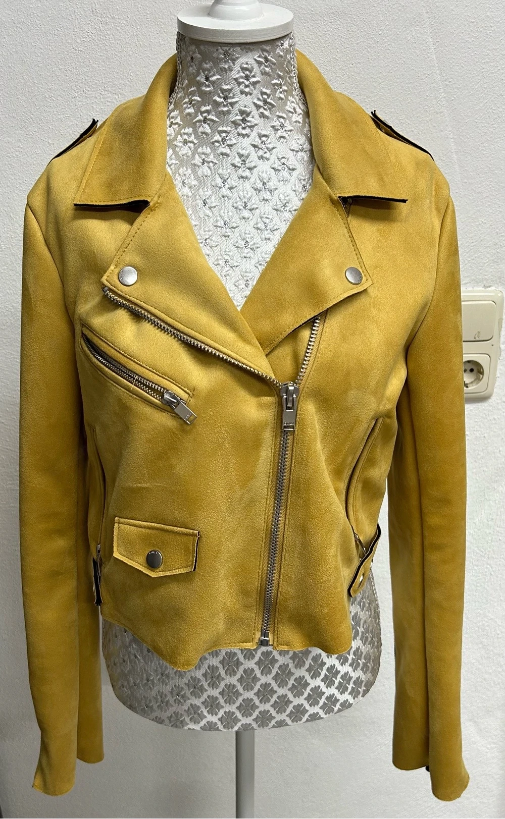 Jacke Wildlederoptik 