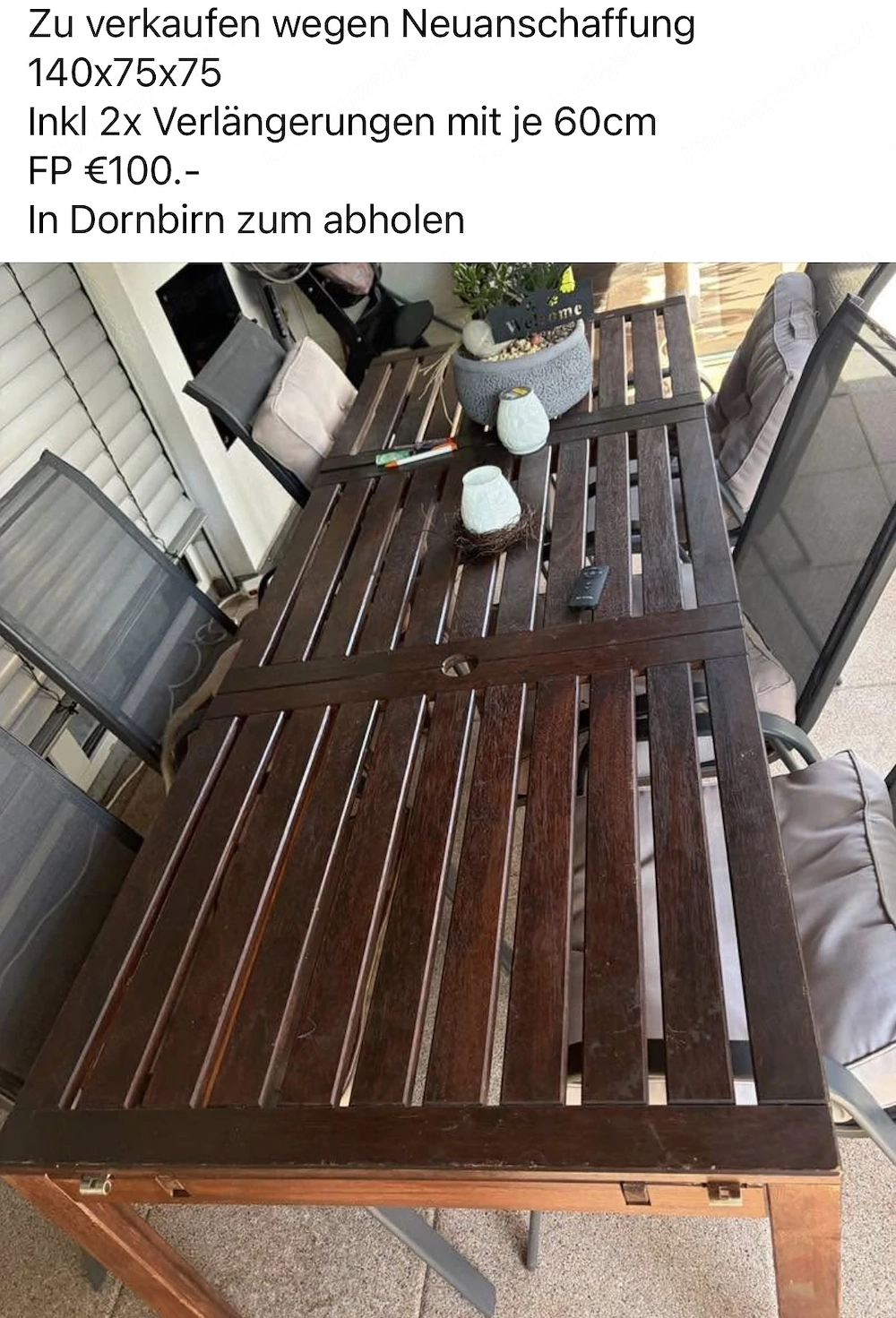 Gartentisch 