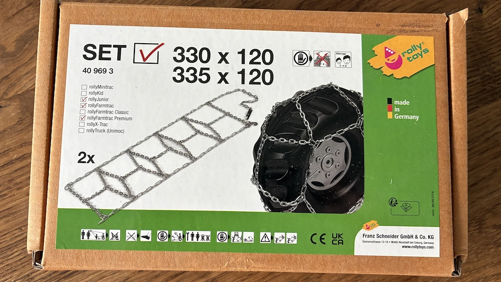 Schneeketten für Tretfahrzeug (Kinder 3-8 Jahre)