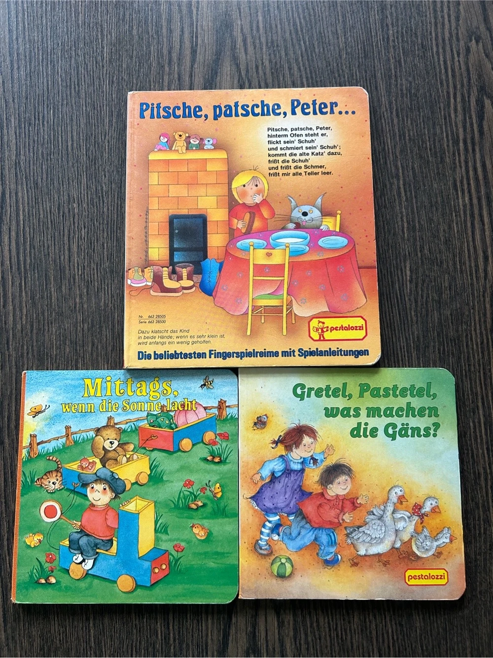 3 Pappbücher Pestalozzi