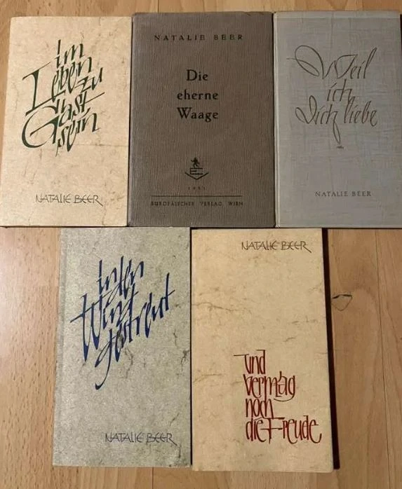 5 Gedichtbände von Natalie Beer